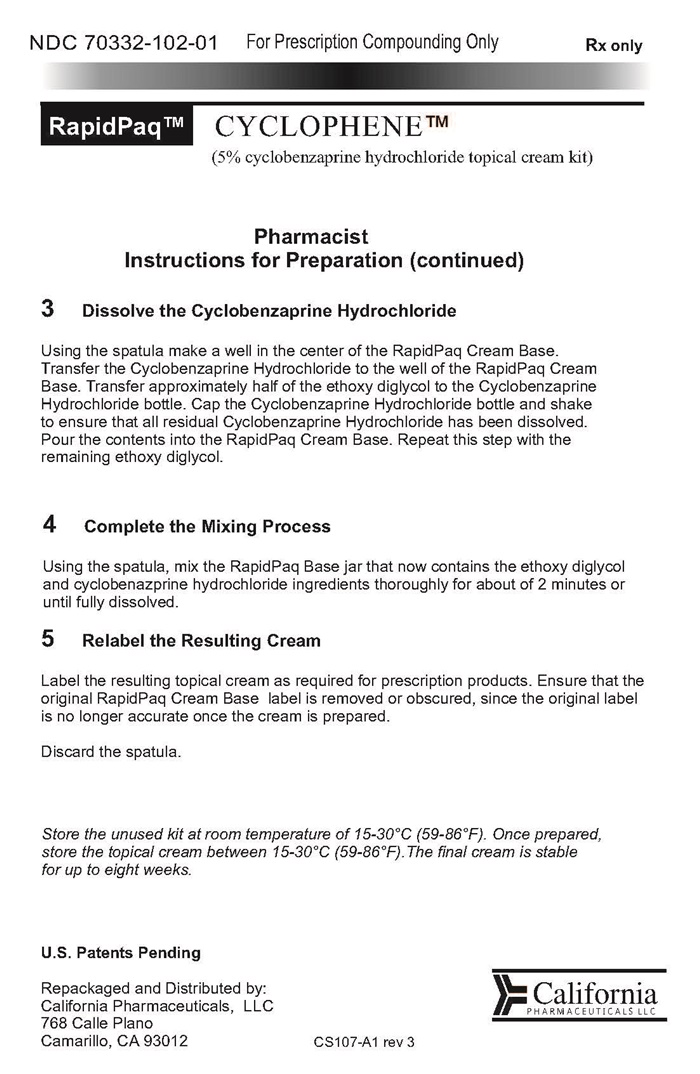 Cyclophene instructions