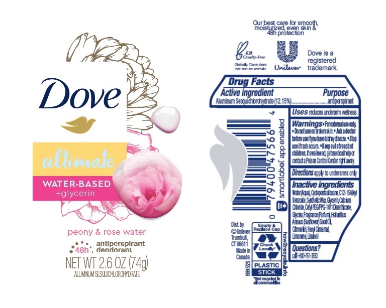 Dove Ultimate Peony Rose Water AP Deo IS