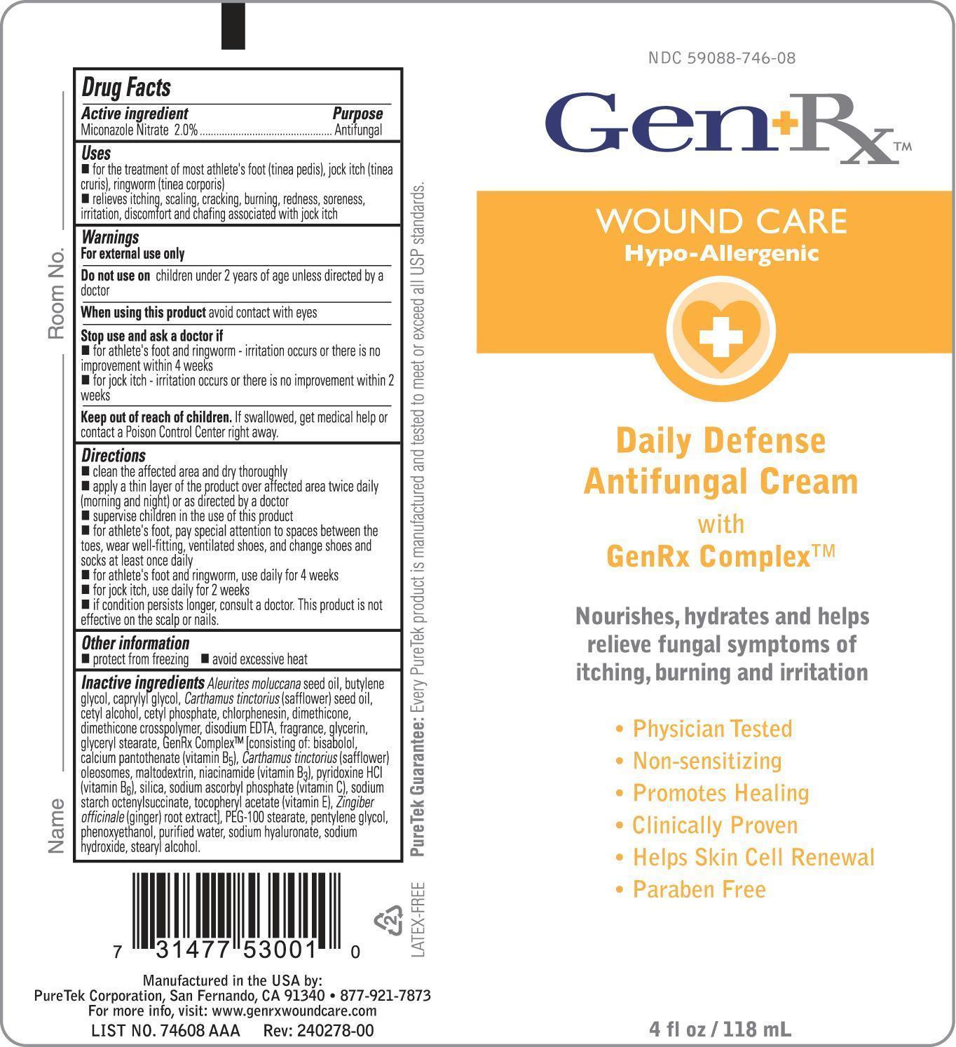 GenRx Daily Defense Antifungal Cream 4 oz image