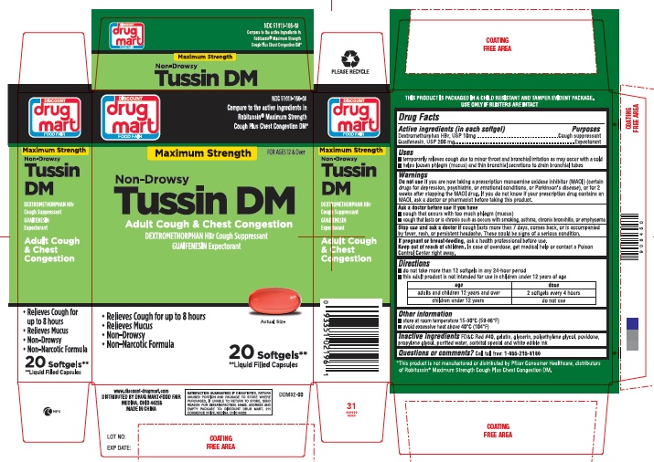 Tussin Dm Cough And Chest Congestion | Dextromethorphan Hydrobromide, Guaifenesin Capsule Breastfeeding
