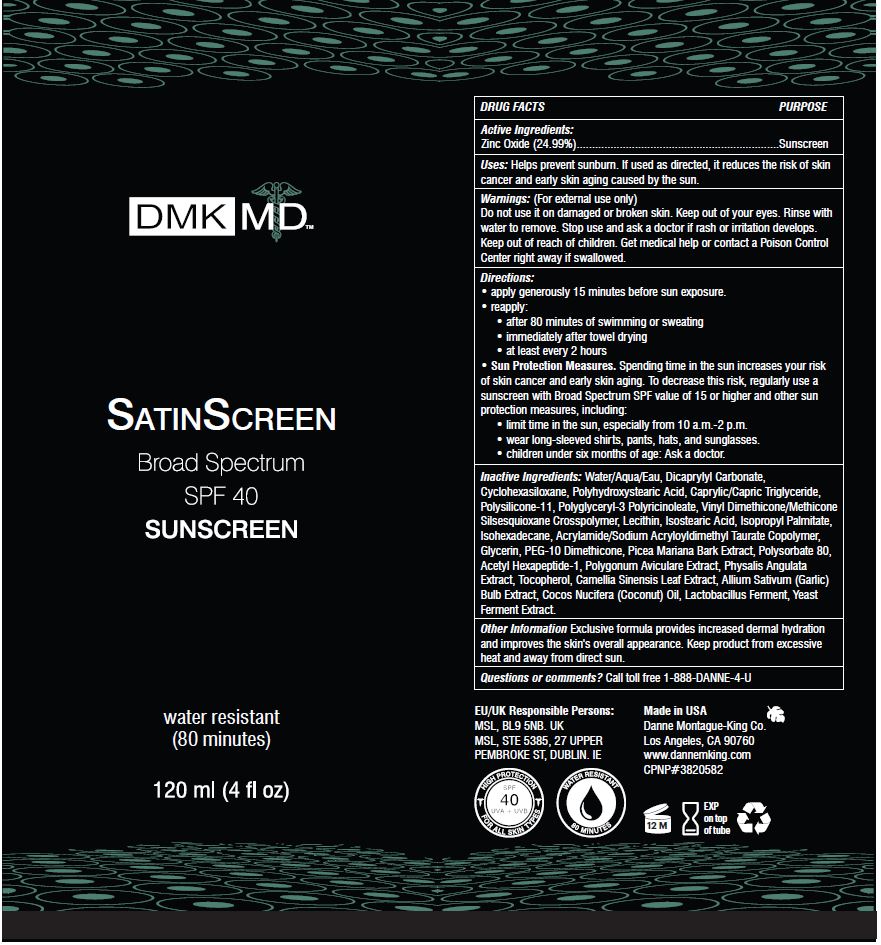 DMK MD SatinScreen Broad Spectrum SPF 40 Sunscreen water resistant (80 minutes) 120 ml (4 fl oz)
