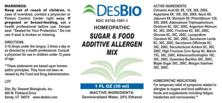 Sugar and Food Additive Allergen Mix