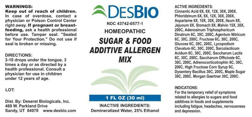 Sugar Food Additive Allergen Mix