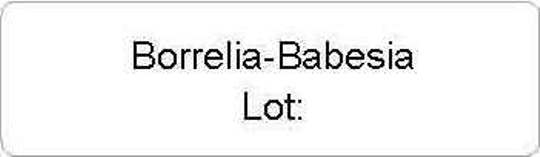 Borrelia Babesia      vial label