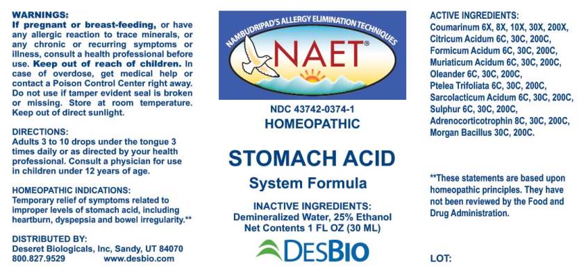 Stomach Acid System Formula