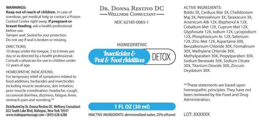 Insecticides & Pest & Food Additives Detox