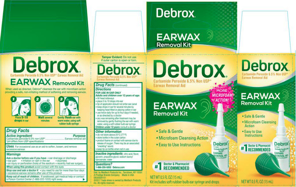 Debrox Earwax Removal Kit Carton