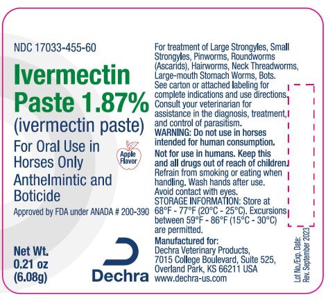 Dechra Ivermectin Container Label