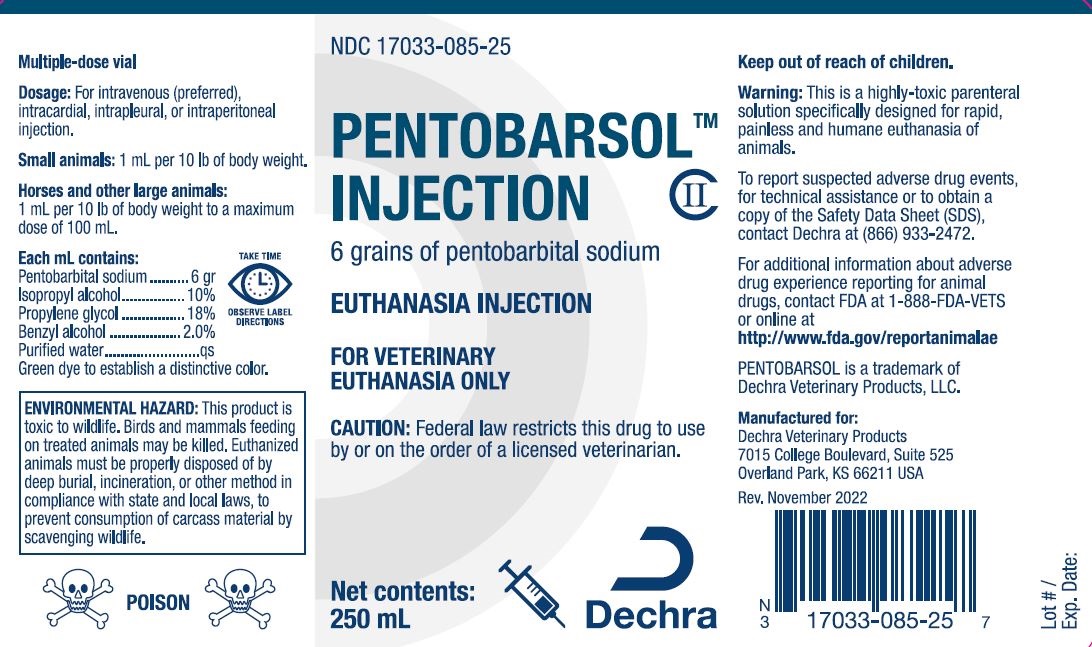 Pentobarsol Container Label