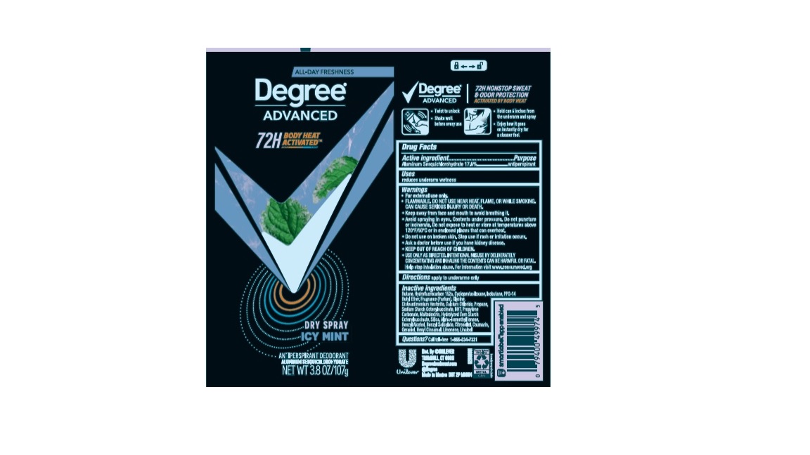 Degree Icy Mint Dry Spray AP