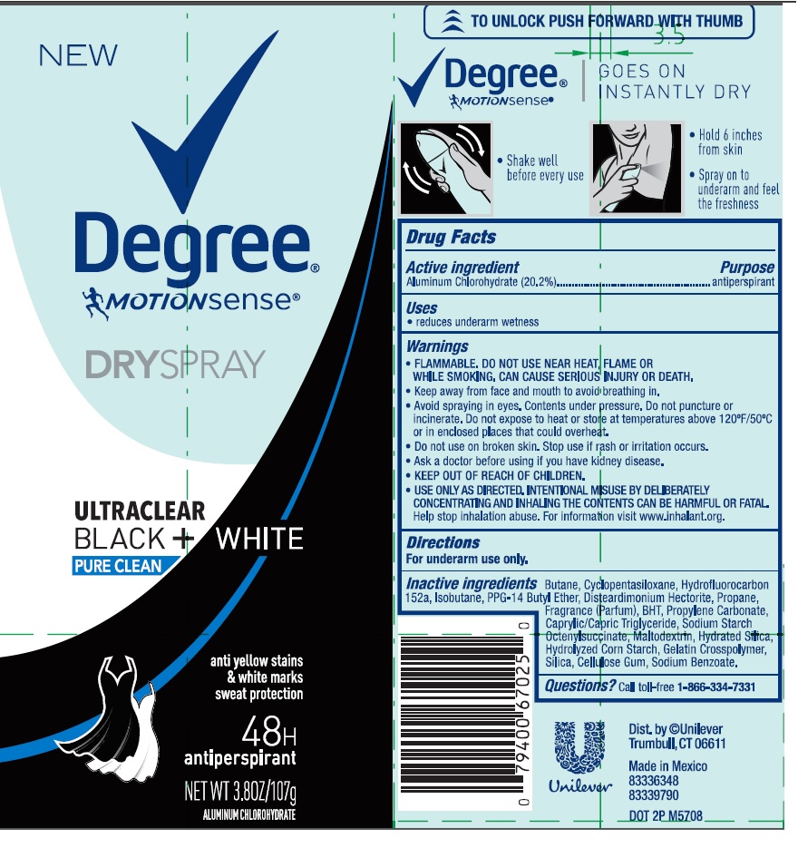 Degree Motionsense Ultraclear Black And White Pure Clean Dry Antiperspirant while Breastfeeding