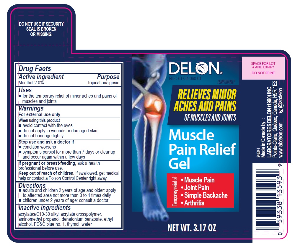 Delon Muscle Pain Relief Gel 3.17oz