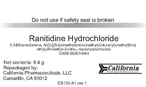 Ranitidine HCL label