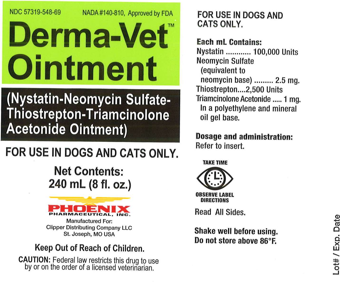 Derma-Vet Ointment 240 mL