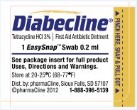 Diabecline Swab Label