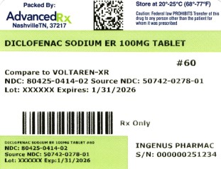 Diclofenac Sodium ER 100mg #60