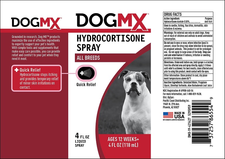 Dog MX Hydrocortisone Spray 4oz