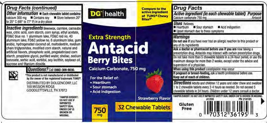 Dollar General Antacid Berry Bites 32ct
