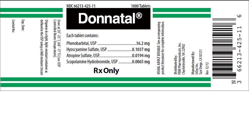 Donnatal label_1000 tablets