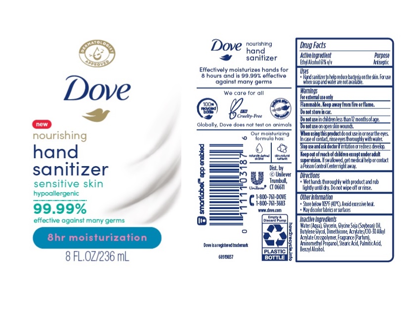 Dove Hand Sanitizer Senssitive