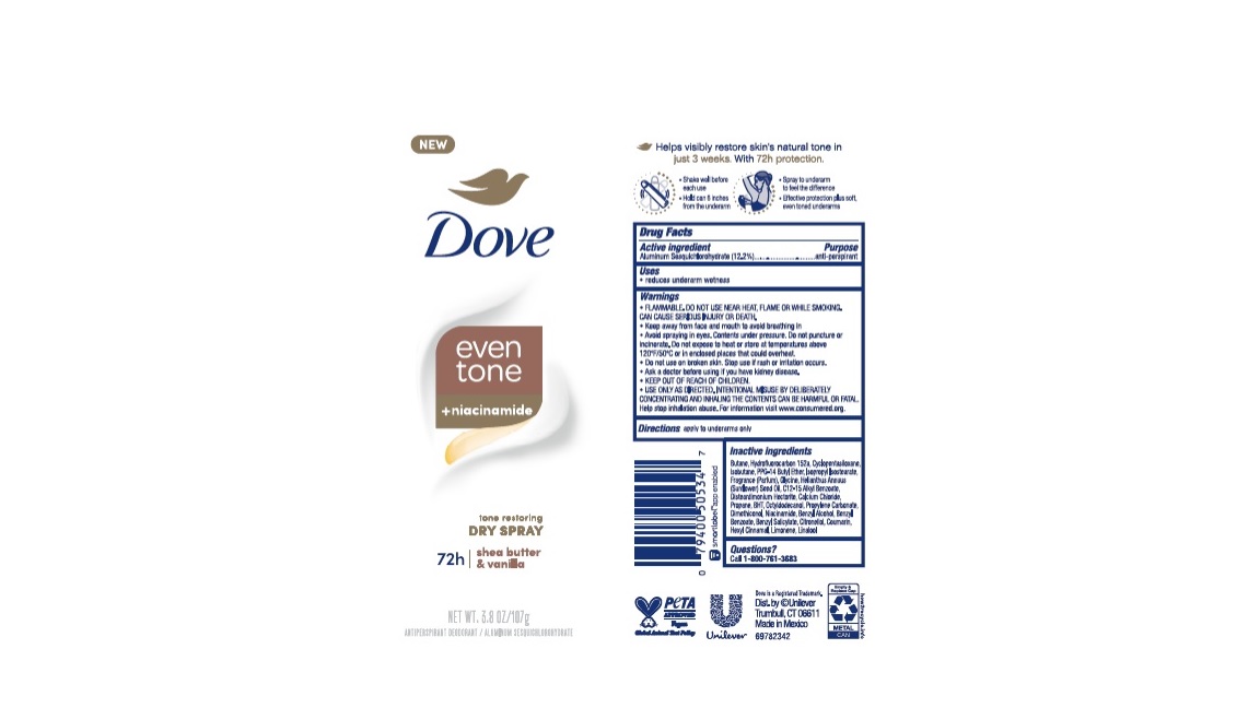 Dove Shea Butter Dry Spray AP