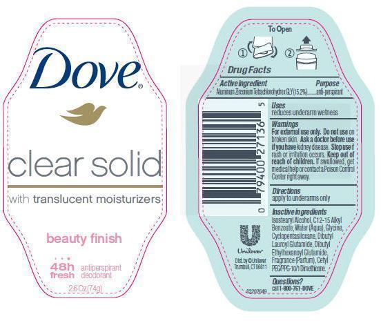 Dove Clear Solid Beauty Finish