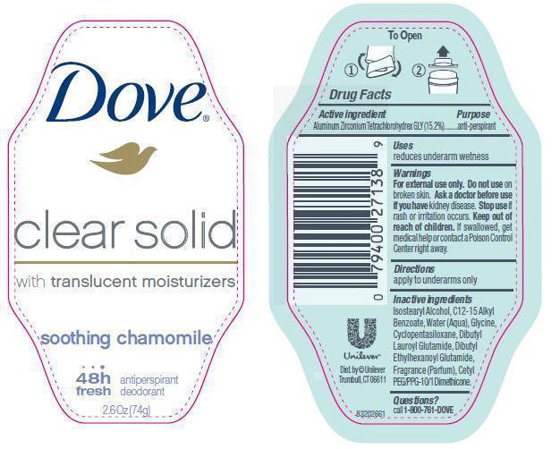 Dove Clear Solid Soothing Chamomile