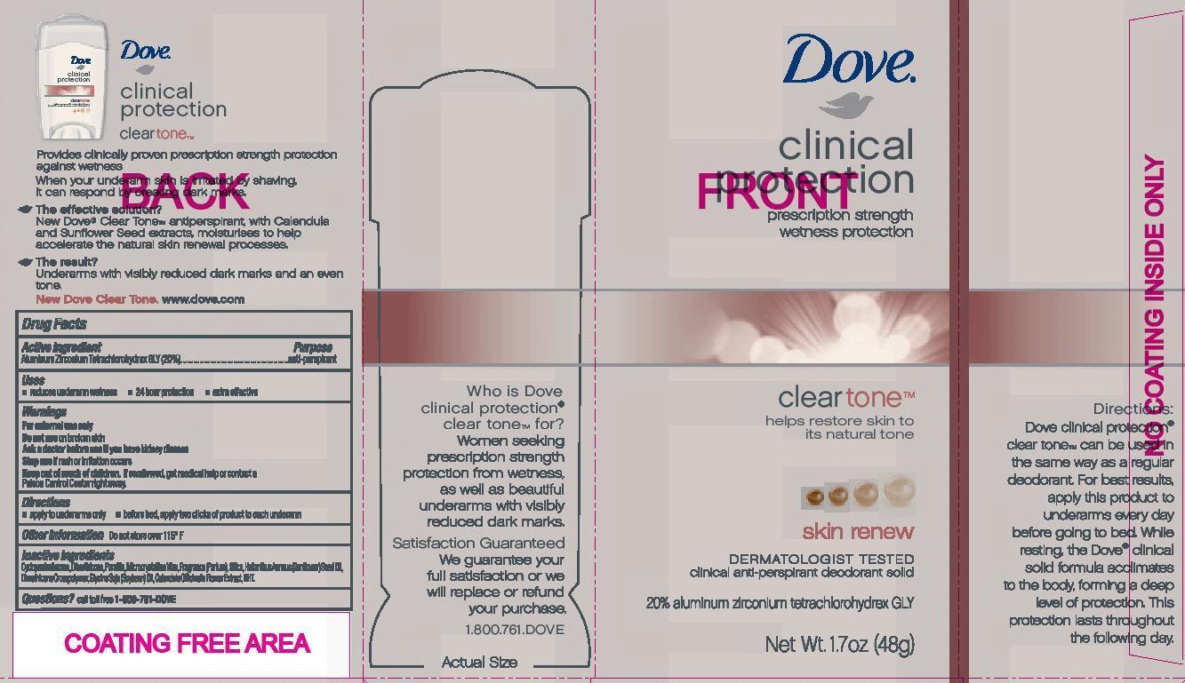 Dove Clinical Cleartone 1.7 oz carton