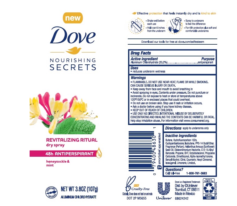 Dove Honeysuckle Mint Dry Spray AP AE
