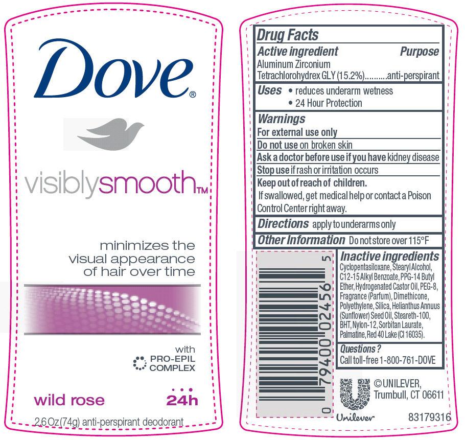 Bytte lotus midlertidig Dove Wild Rose Antiperspirant deodorant