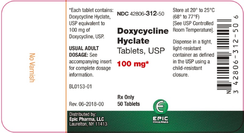 Doxy Epic 100 mg 50ct