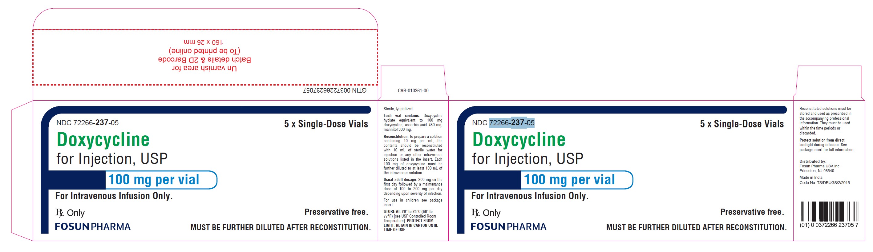 Doxycycline Carton Label