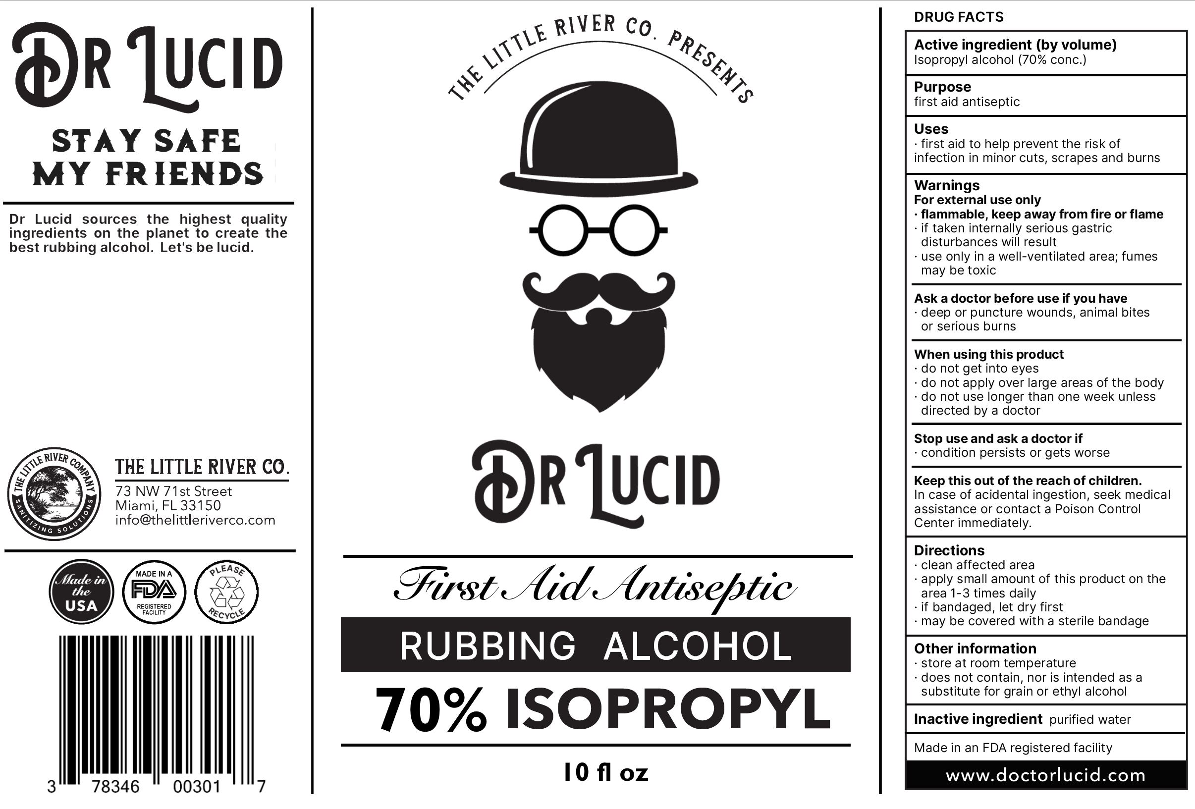 Dr Luid 70 IPA 10oz Label