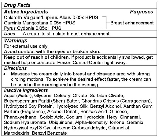 Drug Facts_Perfect Busty Booster Cream