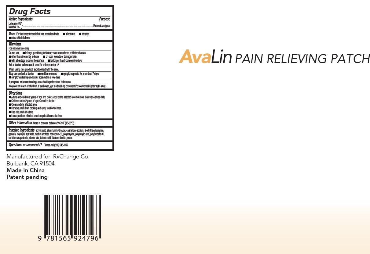 Is Avalin External Analgesic Patch | Lidocaine, Menthol Patch safe while breastfeeding
