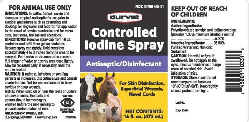 DV Controlled Iodine Spray