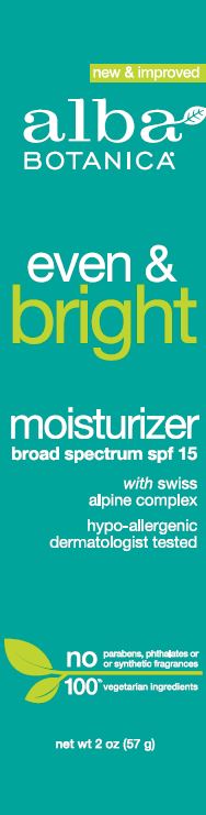 Even And Bright Moisturizer Spf15 | Avobenzone 3%, Octisalate 5%, Octocrylene 10% Lotion while Breastfeeding