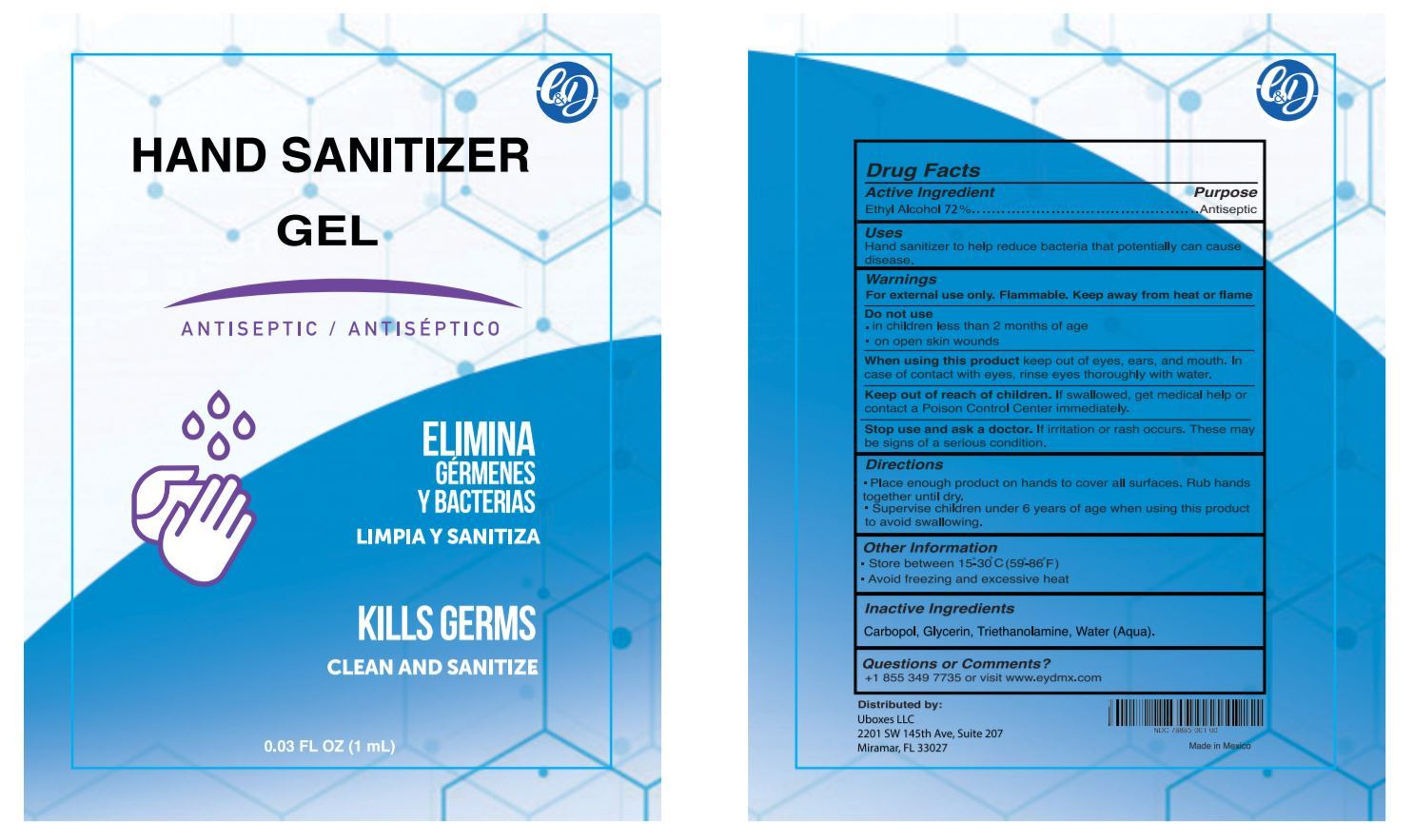 E&D Hand Sanitizer 1 mL