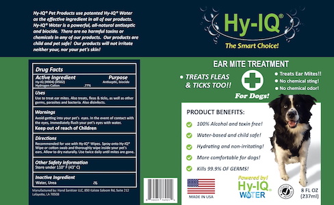 HY IQ EAR MITE TREATMENT FOR DOGS