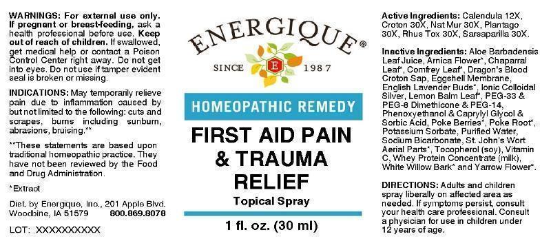 First Aid Pain & Trauma Relief
