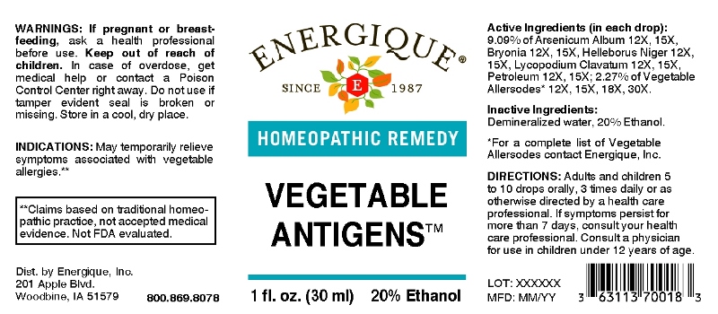 Vegetable Antigens
