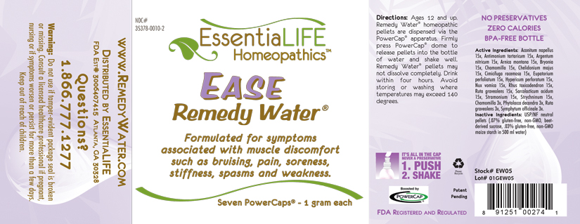 Ease Water Label