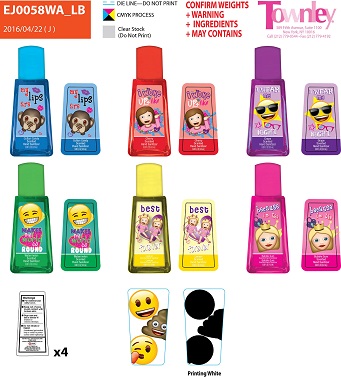 Hand Sanitizer Emoji 6 Pack Emoji 6 Pack | Benzalkonium Chloride Gel while Breastfeeding