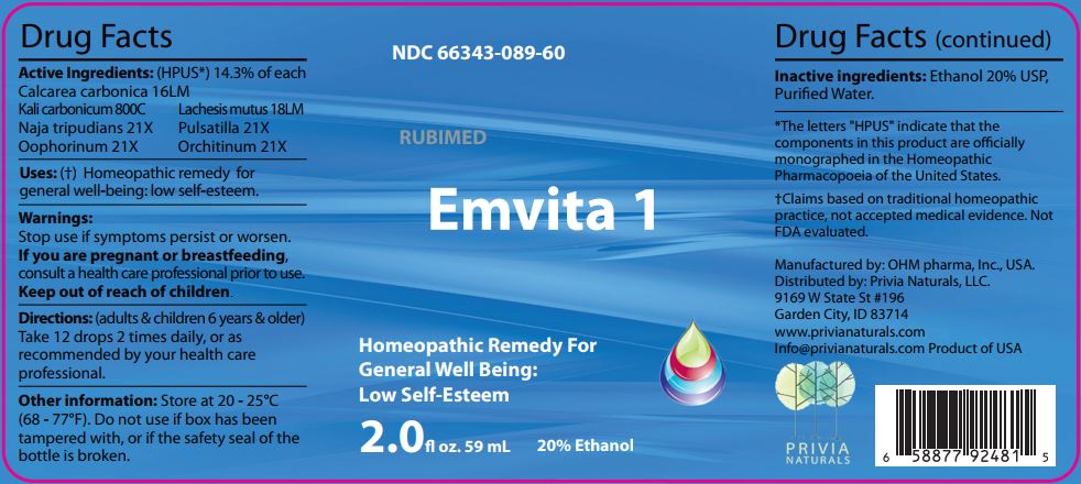 Emvita 1 - Label