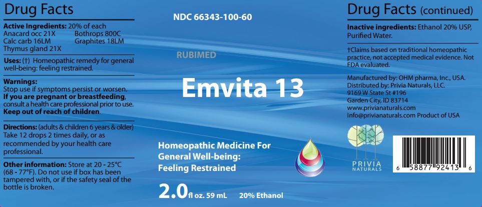 Emvita 13 - Label