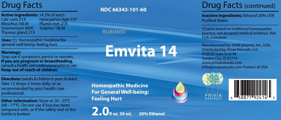 Emvita 14 - Label
