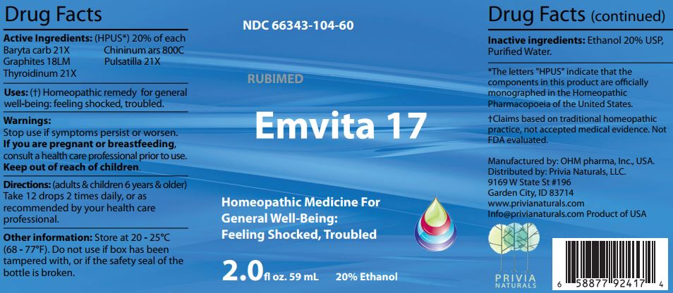 Emvita 17 - Label