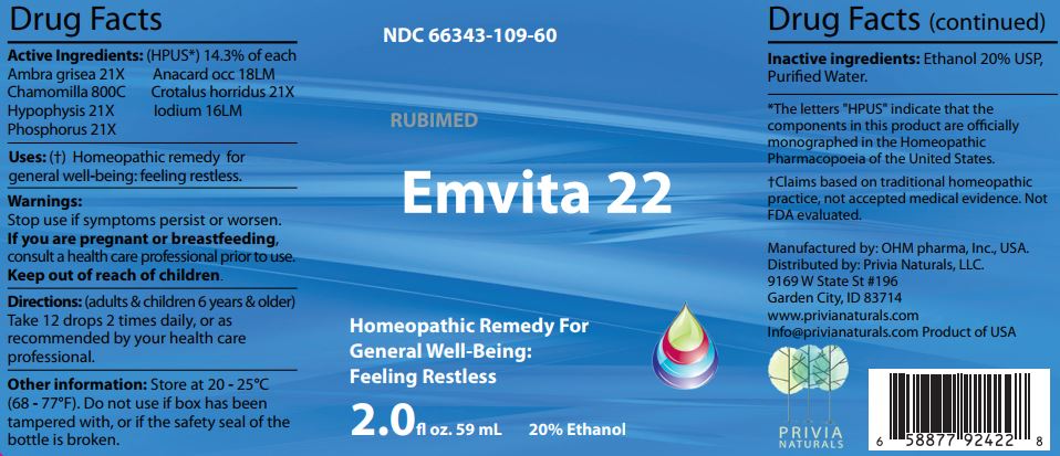 Emvita 22 - Label