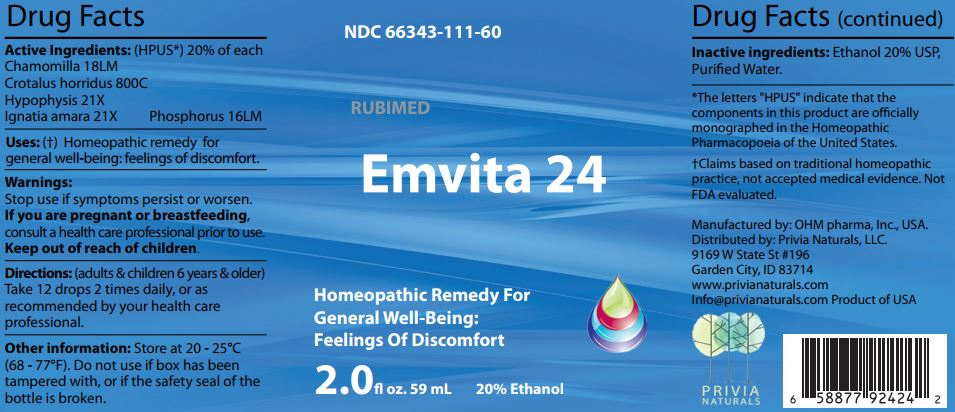 Emvita 24 - Label