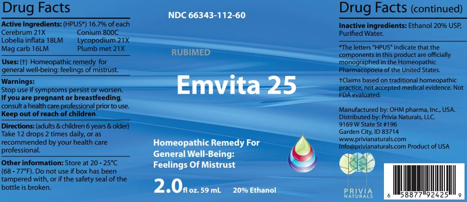 Emvita 25 - Label